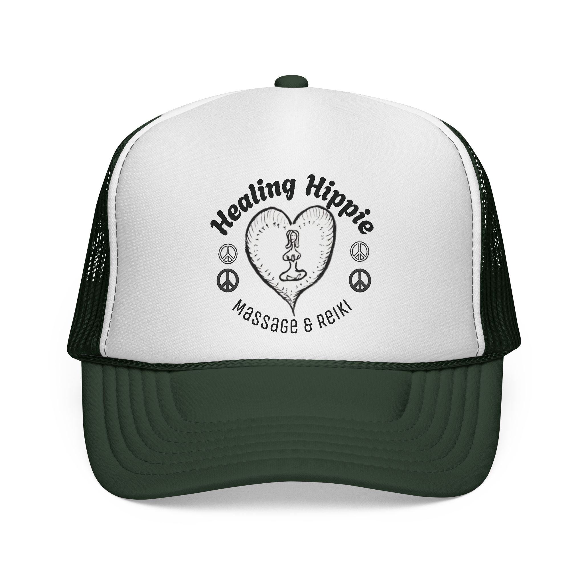 Healing Hippie Trucker Cap - 'Massage and Reiki'