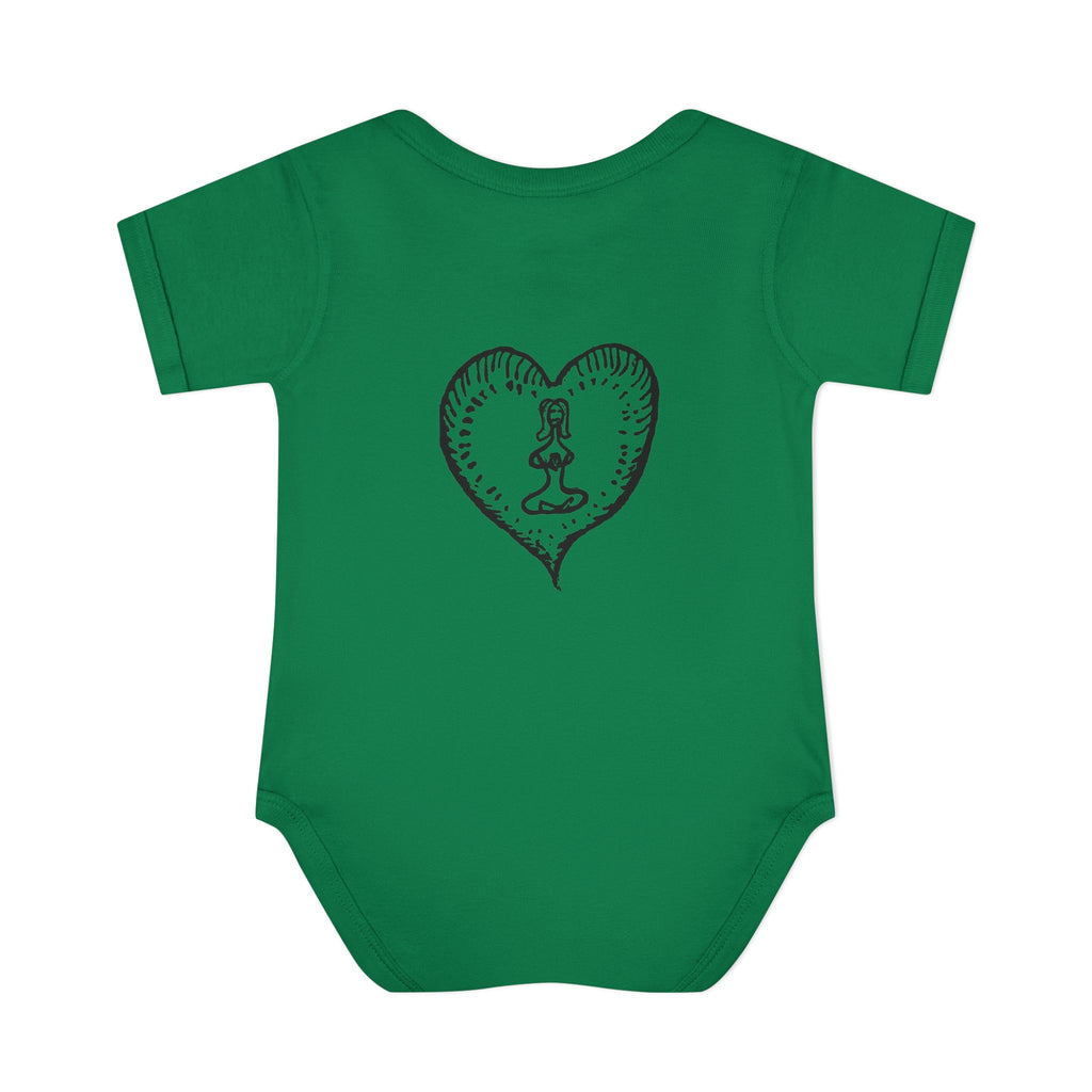 Healing Hippie Infant Bodysuit -  Front & Back Design