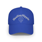Classic Healing Hippie Embroidered Baseball Cap - White Stitching