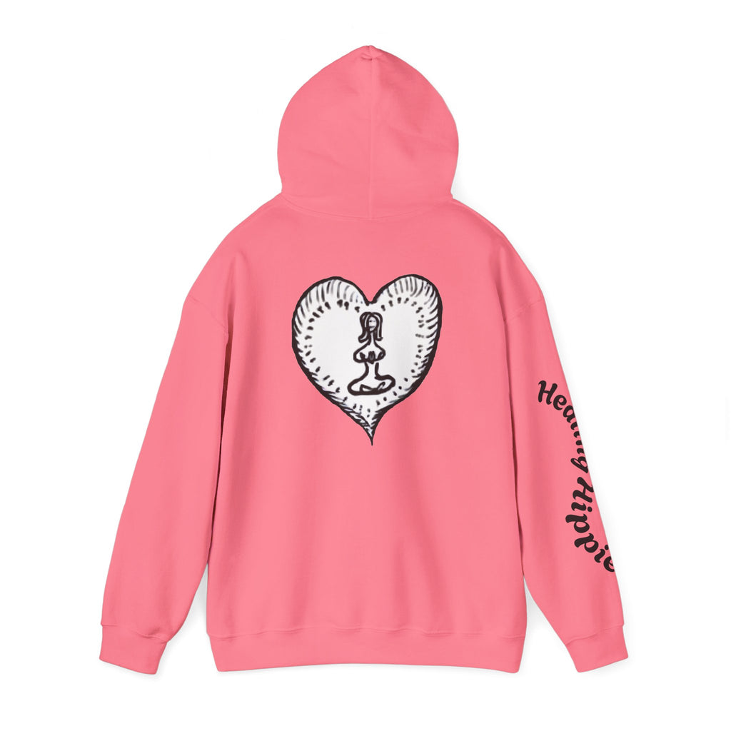 Unisex Pullover Hoodie - Front, Back and Arm Detail - NC,USA EST. 2016