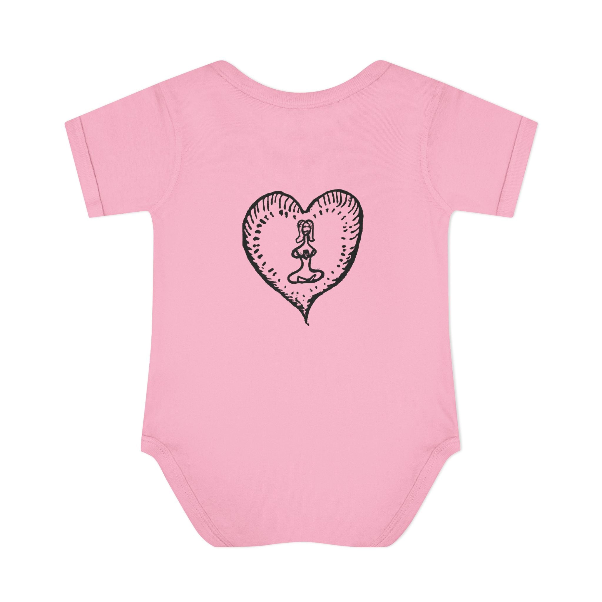 Healing Hippie Infant Bodysuit -  Front & Back Design